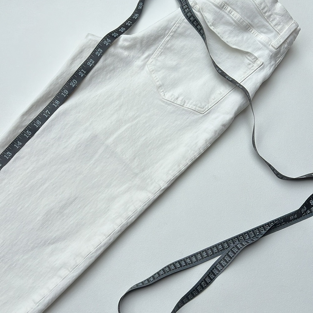 Madewell Jeans White The Perfect‎ Vintage Wide Leg Crop 30P cocktail brunch - Picture 10 of 13